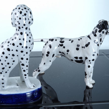 c1850 Staffordshire c1940's Royal Doulton British Ceramic Dalmation figures