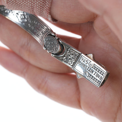 7.5" Greek Konstantino silver Bracelet