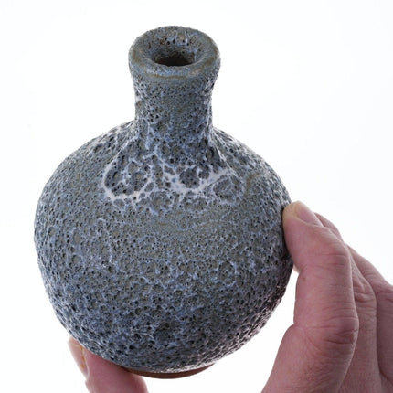 1957 年哈丁黑色德克萨斯工作室艺术陶器熔岩釉花瓶