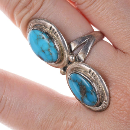 Vintage Navajo Sterling Türkis Ring