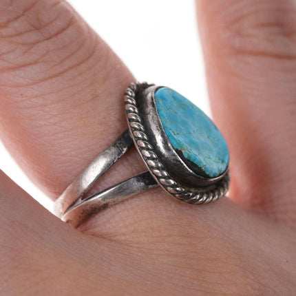 sz6.5 T Lee Native American Sterling/turquoise ring
