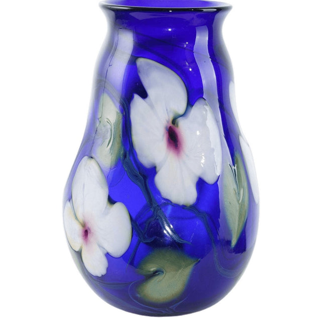 Charles Lotton (1935-2021) Multi-Flora kobaltblaue Vase 1979