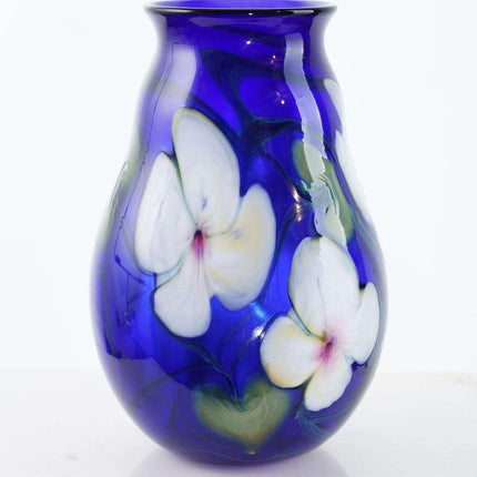 Charles Lotton（1935-2021）多花钴蓝色花瓶 1979