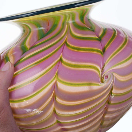 Large Daniel Lotton art glass vase