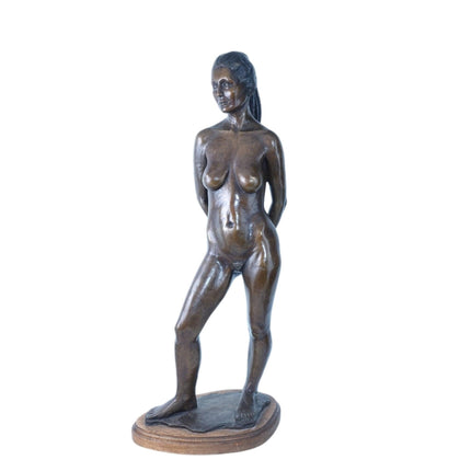 26" Bronzeskulptur einer nackten Frau Maurice 1984 2/12