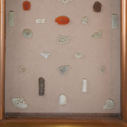 Early Chinese Jade/Carnelian Button collection