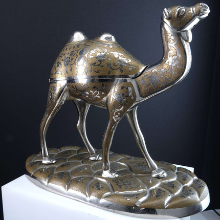 Vintage Thorens Swiss Music Box By Fred Zimbalist in the Form of a Camel Sculptu