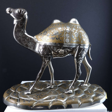 Vintage Thorens Swiss Music Box By Fred Zimbalist in the Form of a Camel Sculptu