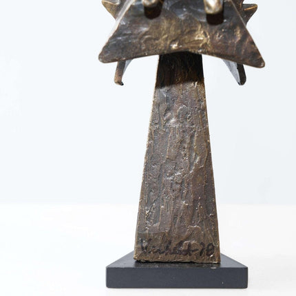 Wilbert Verhelst(1923 - 2012) Texas Bronze freeform figure