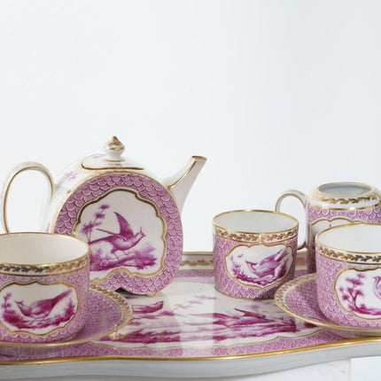 古董法式塞夫勒风格茶两人茶具