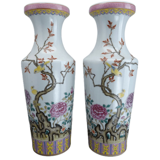 非常精美的中国时期镜子花瓶对