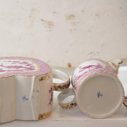 Antique French Sevres Style Tea For two Tête-à-Tête tea set