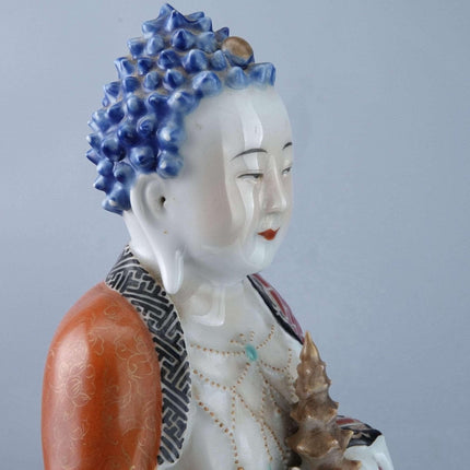 c1900 Chinese Famille Rose Antique Porcelain Medicine Buddha