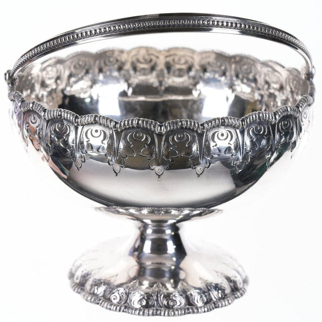 1860 年代纽约银匠 William Gale 制作的蒂芙尼纯银篮子