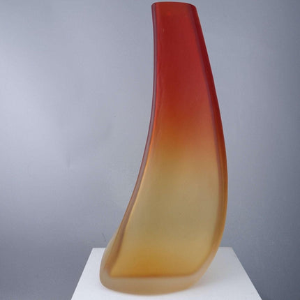 Große signierte Barbini Murano-Vase aus den 1960er Jahren