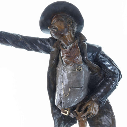 Peter Madsen Cowboy Bronze Sculpture "Long Arm of the Law" 13/24