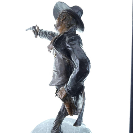 Peter Madsen Cowboy Bronze Sculpture "Long Arm of the Law" 13/24