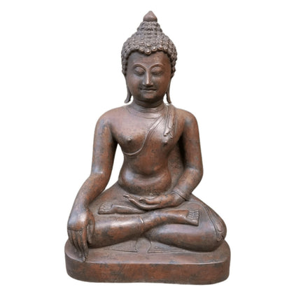 Antike Buddha-Statue aus Bronze, südostasiatisch, 18.–19. Jahrhundert, 48,3 cm