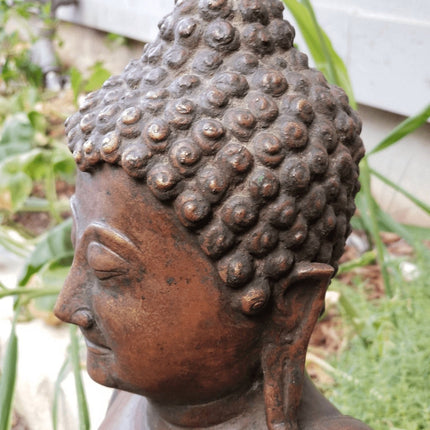 Antike Buddha-Statue aus Bronze, südostasiatisch, 18.–19. Jahrhundert, 48,3 cm