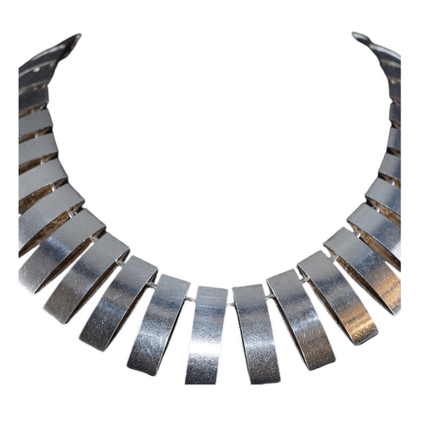 Arno Malinowski (1899-1976) Georg Jensen Mid Century Modern Sterling Necklace