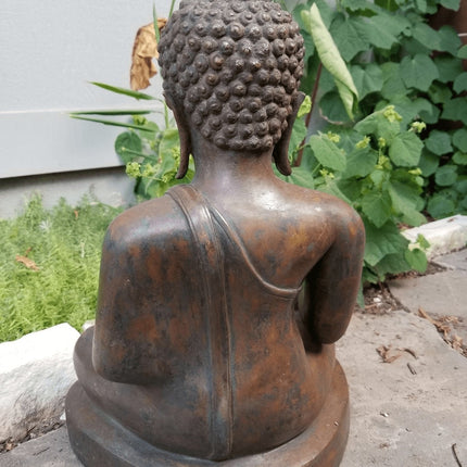 Antike Buddha-Statue aus Bronze, südostasiatisch, 18.–19. Jahrhundert, 48,3 cm