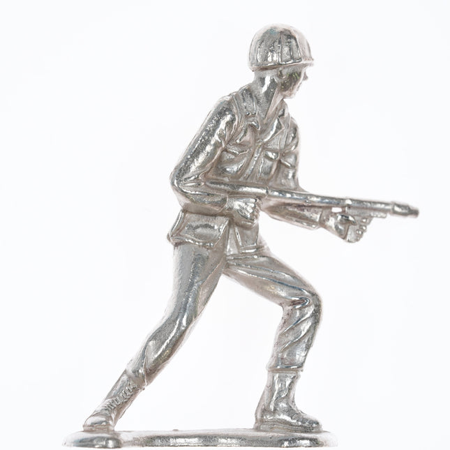 999 Silver Toy Model Soldier Figure #1