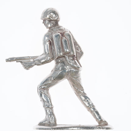 999 Silver Toy Model Soldier Figure #1