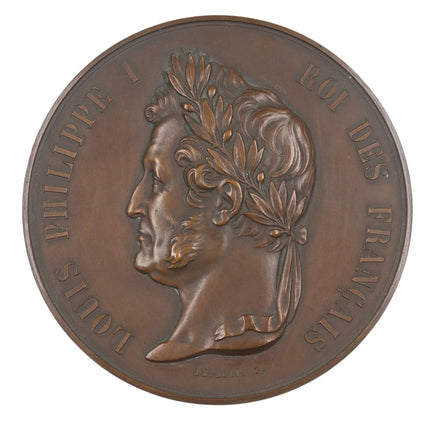 Antique Louis Philippe I Bronze Medallion