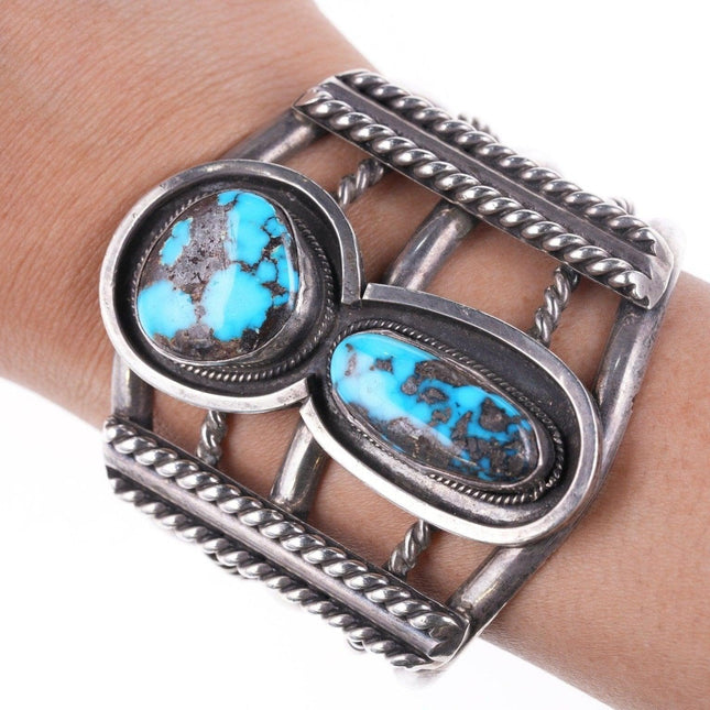 6" Navajo Bisbee turquoise Silver bracelet