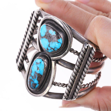 6" Navajo Bisbee turquoise Silver bracelet