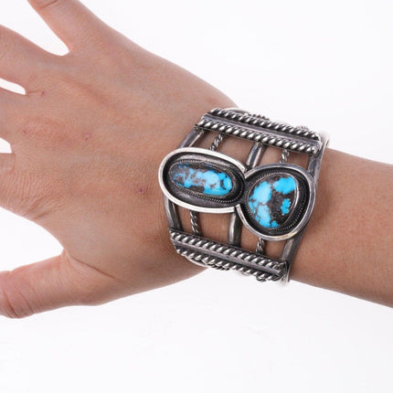 6" Navajo Bisbee turquoise Silver bracelet