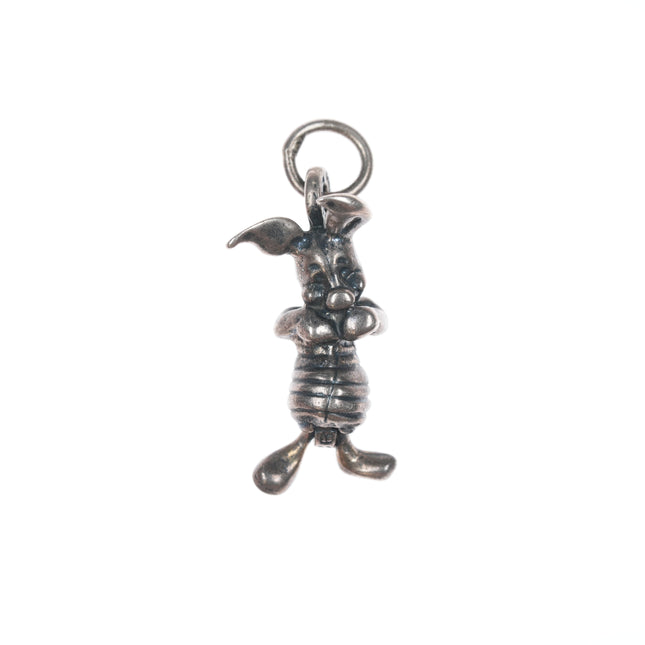 Vintage Sterling Disney Winnie The Pooh Rabbit charm in sterling