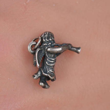 Retired James Avery Gabriel and His trumpet Angel charm in sterling