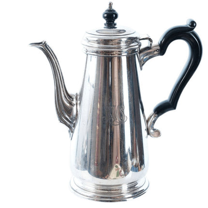 c1940's Tiffany Lighthouse Sterling silver demitasse coffee pot RWS monogram