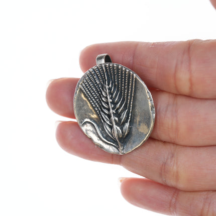 Retired James Avery Wheat pendant in sterling