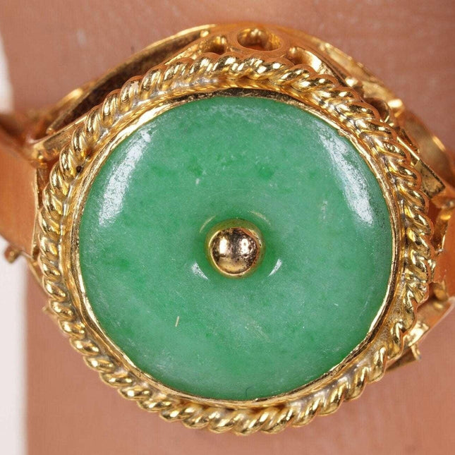 Vintage Chinese 14k gold/Jadeite ring