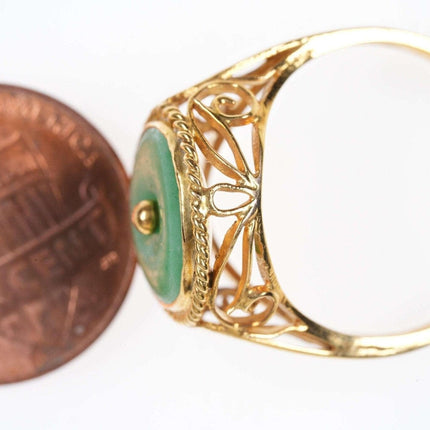 Vintage Chinese 14k gold/Jadeite ring