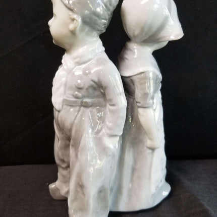 Heubach Dutch Boy and Girl Porcelain Figures 19th century 7.5" x 4.5"