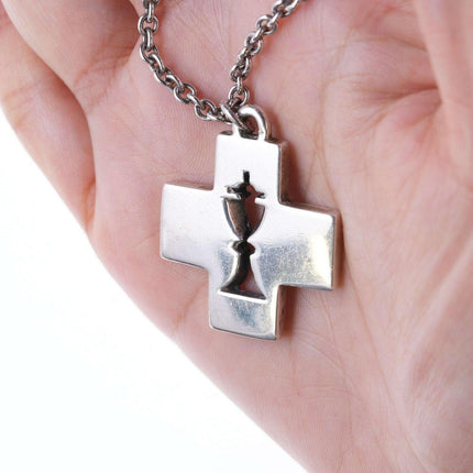 Retired James Avery Communion Cross pendant on 24" chain