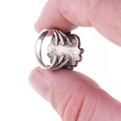 Sz6 Vintage Navajo Ring aus Silber und Türkis