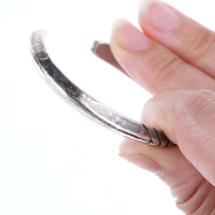 Vintage Bien Mur Shop Native American Hand Chiseled silver bracelet