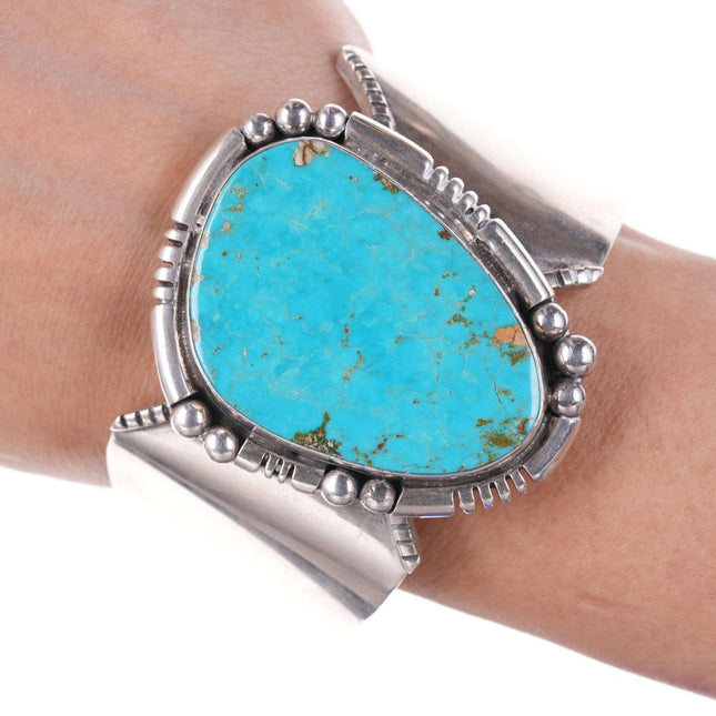 Native American Sterling and turquoise bracelet