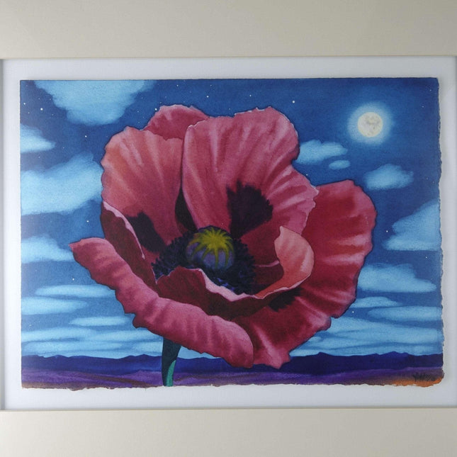 Todd Winters Aquarell Texas/New Mexico „Poppy Stargazer“