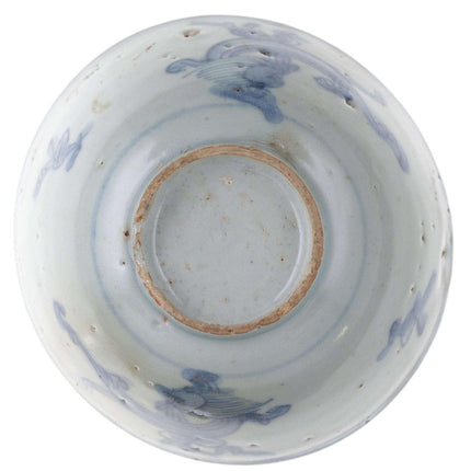 Ming Wanli Chinese Blue underglaze Dragon bowl