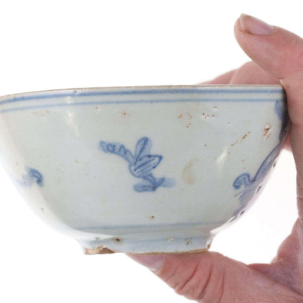 Ming Wanli Chinese Blue underglaze Dragon bowl