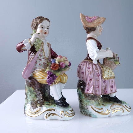 Pair of Derby Boy and Girl Figures