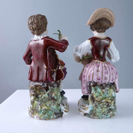 Pair of Derby Boy and Girl Figures