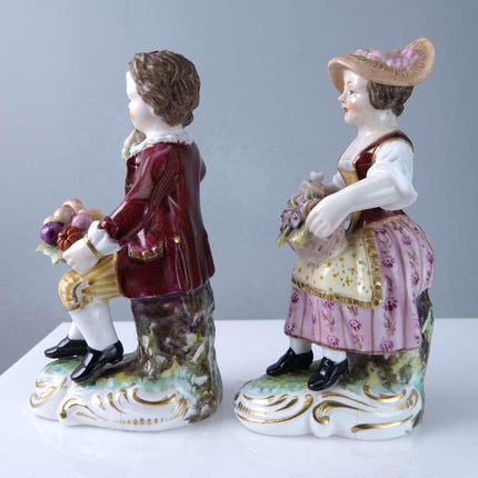 Pair of Derby Boy and Girl Figures