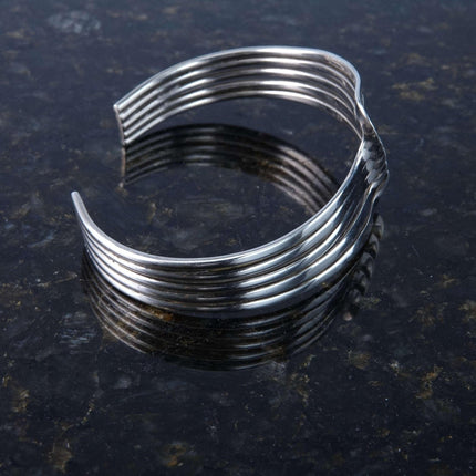 Mexican Modernist Sterling Cuff Bracelet