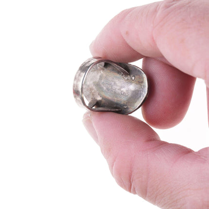 sz8 复古纳瓦霍银和绿松石戒指
